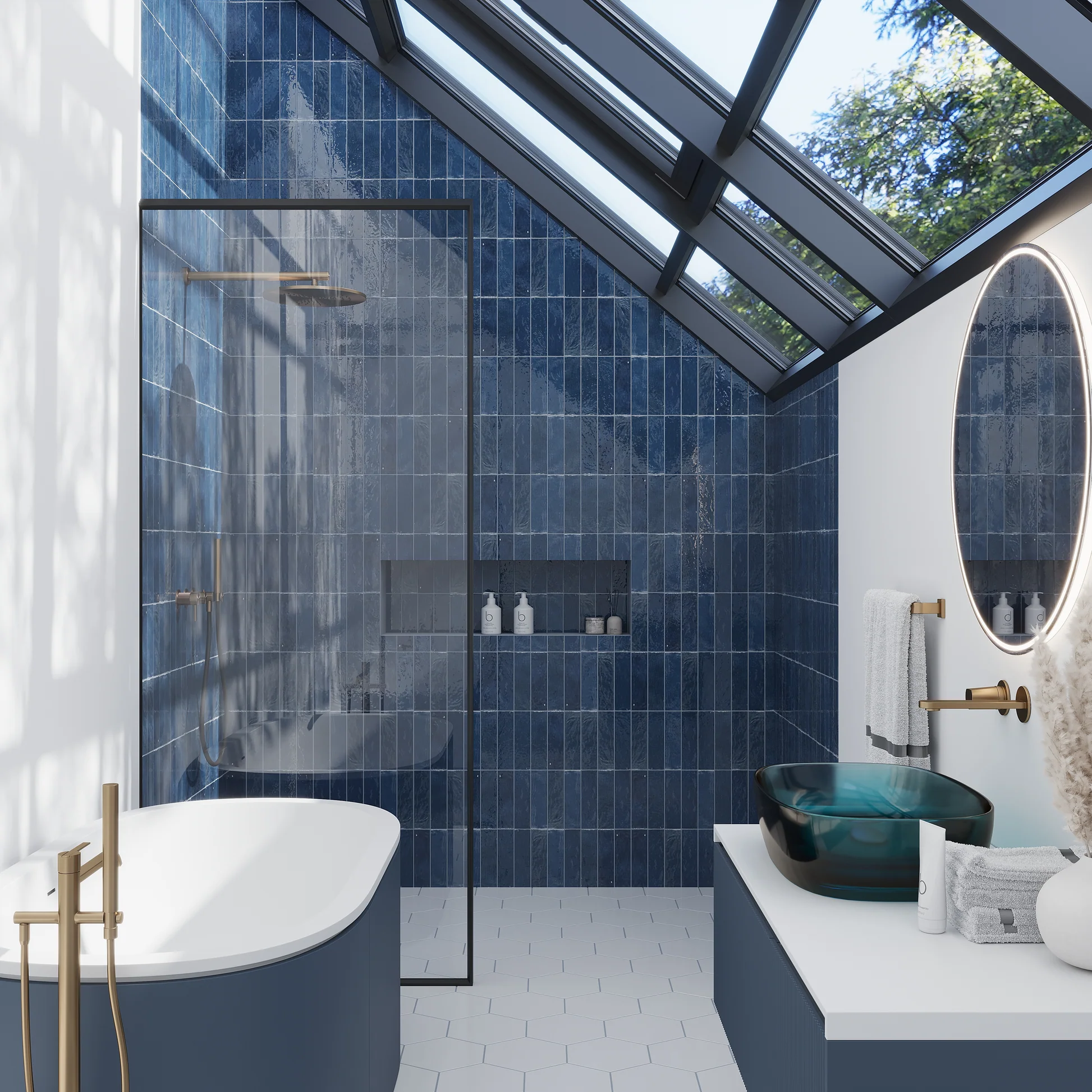 Bathroom tile detail